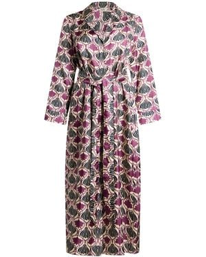 Max Mara Floral Shirt Dress - White