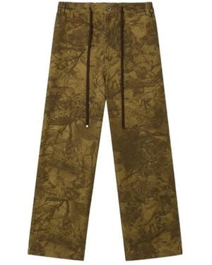 Low Classic Drawstring Pants - Green