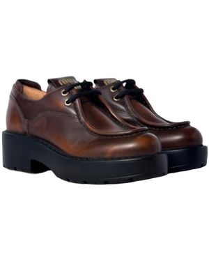 Miu Miu Lacing Loafers - Brown