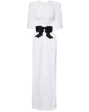 ShuShu/Tong Bow-Decorated Dress - White