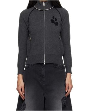 Isabel Marant Isabel Marant Étoile Lanya Zip-Up Cardigan - Black