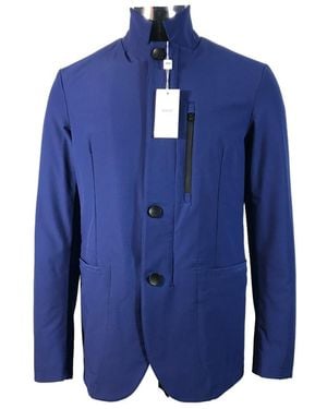 Armani Collezioni Long-Sleeved Casual Jacket - Blue