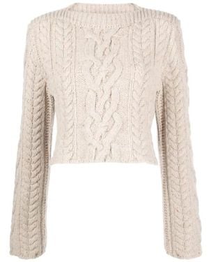 Low Classic Chunky-Knit Wool Blend Sweater - Natural