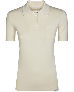 MM6 by Maison Margiela Ribbed Polo Shirt - Natural