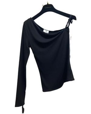 Courreges Single-Shoulder Detail Blouse - Blue