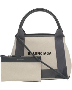 Balenciaga Xs Logo Letter Shoulder Bag - Grey
