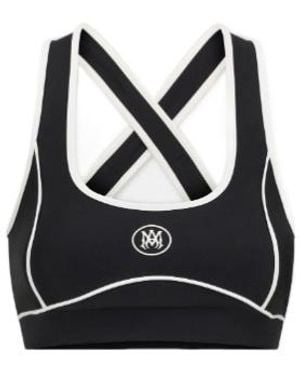 Amiri Logo Print Sports Bra - Black