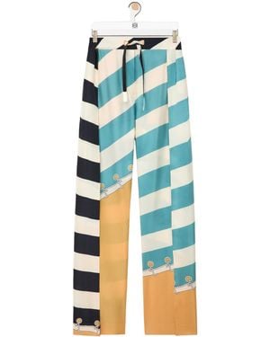 Loewe Striped Palazzo Pants - Blue