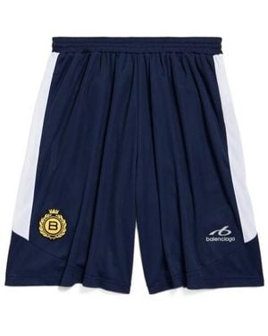 Balenciaga Soccer Baggy Shorts - Blue