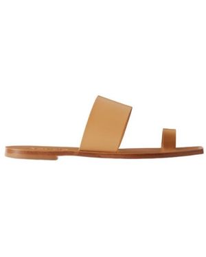 Aeyde Leather Flat Sandals - Multicolour