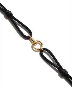 Gucci Horsebit 18K Charm Bracelet - Black