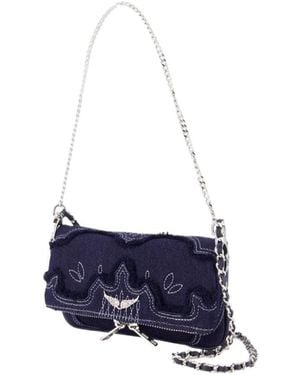 Zadig & Voltaire Rock Nano Shoulder Bag - Blue