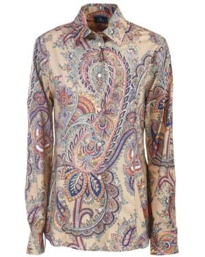 Etro Printed Cotton Shirt - Multicolor