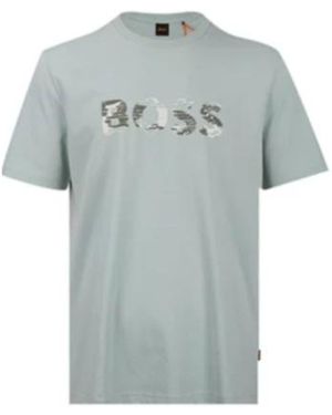 BOSS Logo-Detail T-Shirt - Blue