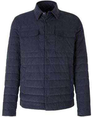 Herno Quilted Cotton Jacket - Blue