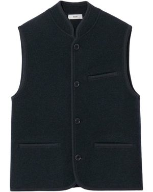 Rier Plombe Wool Vest - Black