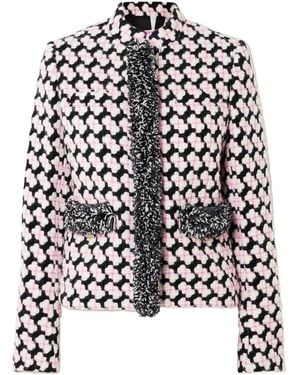 PUCCI Fringed Wool-Blend Tweed Jacket - Black