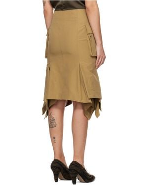 Sacai Pleated Skirt - Natural