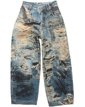 Acne Studios Wide-Leg Jeans - Blue