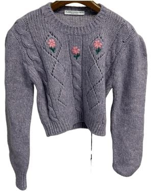 Alessandra Rich Long-Sleeved Jumper - Blue