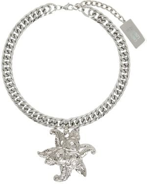 Chopova Lowena Bouquet Thick Chain Necklace - Metallic