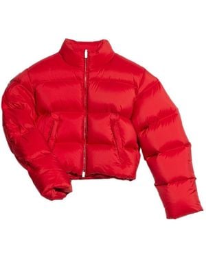 Gucci Padded Cropped Jacket - Red