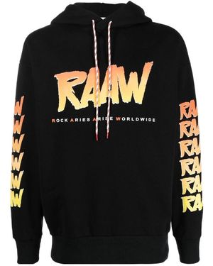 Aries Printed Sweater - Black