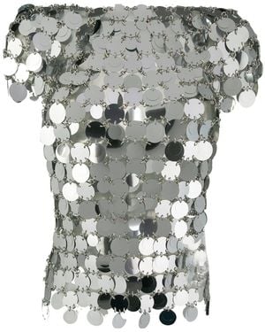 Rabanne Short-Sleeved Shirt - Gray
