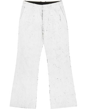 MM6 by Maison Margiela Painted Trousers - White