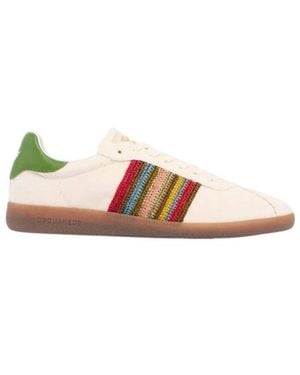 DSquared² Striped Low-Top Sneakers - Pink