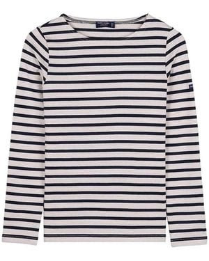 Saint James Striped Cotton Top - Blue