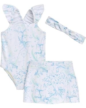 Dior My First Swimsuit Set - Blue