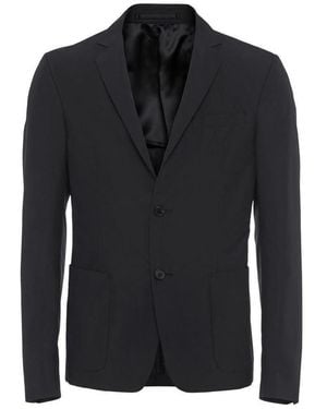 Prada Single-Breasted Suit Jacket - Black