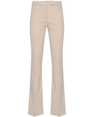 Patrizia Pepe Split-Hem Tailored Trousers - Natural