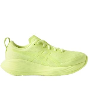 Asics Fluorescent Thick-Sole Running Shoes - Yellow