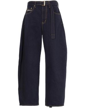 Sacai Belt-Loop Jeans - Blue