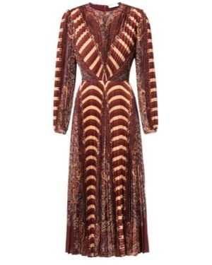 Ulla Johnson Pleated Mid-Length Dress - Red