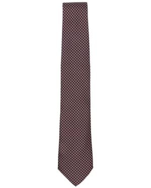 Canali Pointed Tie - Purple