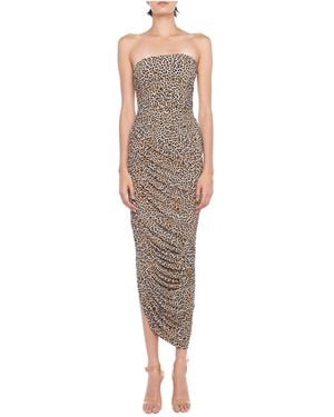 Norma Kamali Strapless Gown - Natural