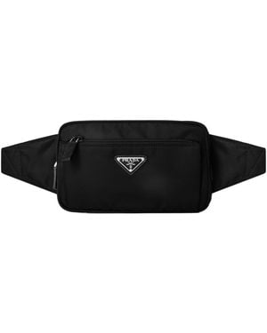 Prada Logo Belt Bag - Black