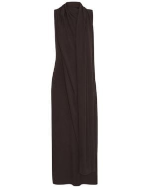 Sportmax Staffa Draped Long Dress - Multicolor