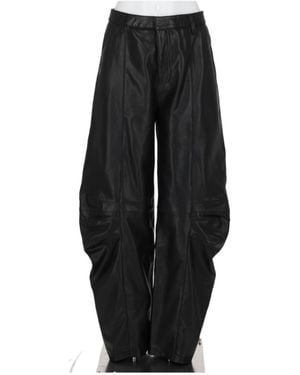 ROTATE BIRGER CHRISTENSEN Curved Leg Trousers - Black
