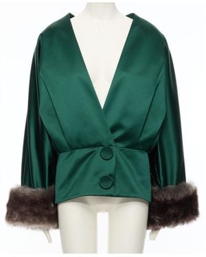 Valentino Long-Sleeved Jacket - Green