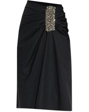 Dries Van Noten High Waist Skirt - Black