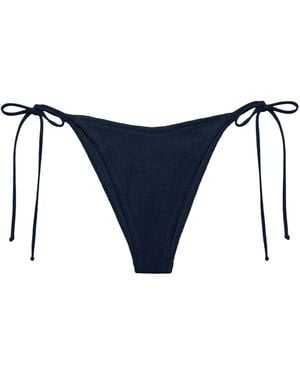 MC2 Saint Barth Crinkle Tie Bikini Briefs - Blue