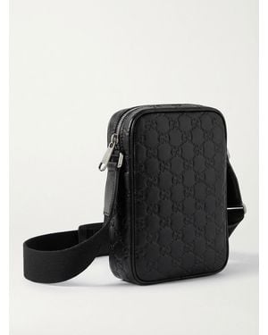 Gucci Gg Emblem Small Crossbody Bag - Black