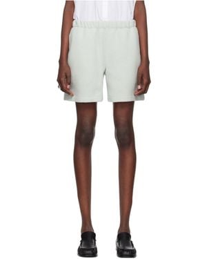 Rier Elastic Waistband Wool Shorts - White