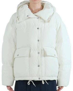 Prada Long Sleeve Cotton Coat - White