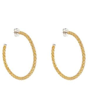 AMINA MUADDI Cameron Crystal-Embellished Earrings - Metallic