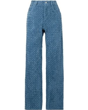 Bottega Veneta Straight Casual Trousers - Blue